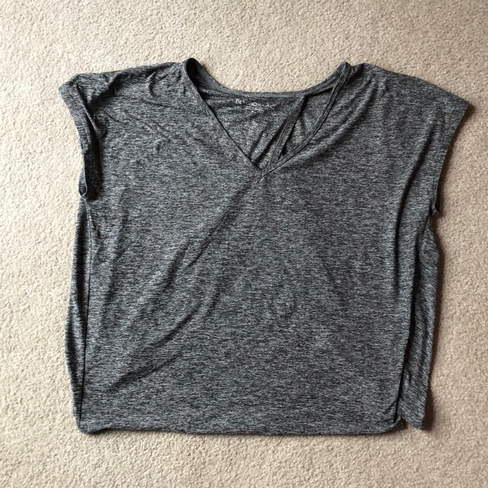 Beyond yoga open back shirt